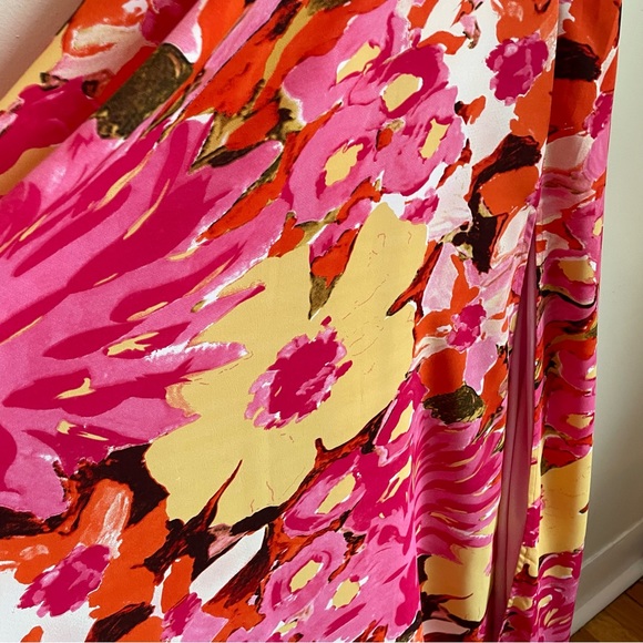 NWT Lulu’s Floral Maxi Strappy Open Back and Front Slit Size Small - Picture 6 of 15